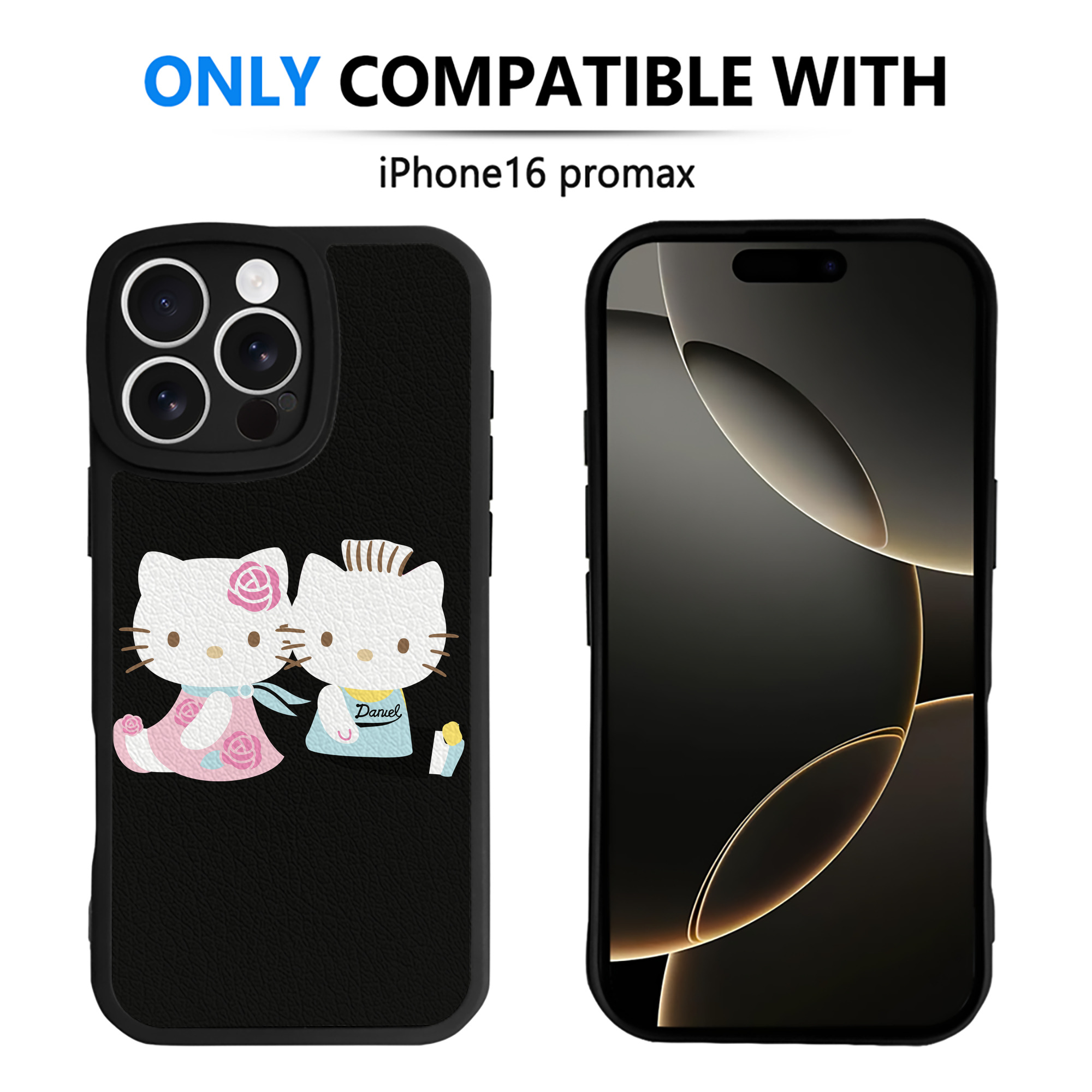 （画像用） Hello Kitty ハローキティ 【iPhone 16シリーズ対応】シリコンスマホケース（レザー調） 材質：シリコン